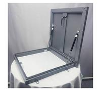 Trappe Couvercle Regard Porte Sécurité Antivol Toit Galvanisée Avec Rampe d'appui Cloisons Sèches Petite Trappe d'accès Loft Avec Puits(90x90cm/2.95x2.95ft)
