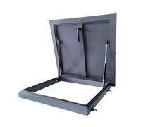Trappe Couvercle Regard Toit Acier Galvanisé avec Système Ventilation Manuel Porte d'accès Sous Grenier Bâtiments Industriels et Locaux Commerciaux(95x95cm/3.12x3.12ft)