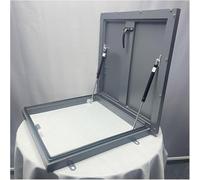 Trappe D’accès Au Grenier De Plafond, Lucarne De Porte De Sécurité en Acier Et Trappe De Toit avec Tige De Support/Poignée pour Entrepôt/Atelier, L X W, 800x700mm/31.5x27.6in