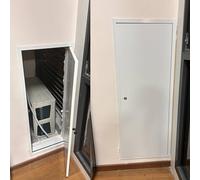 Trappe d'Accès Aluminium Isolé Phonique 18mm Panneau Alvéolé, Porte de Révision avec Serrure pour Cloison Sèche Plafond Murs HVAC Blanc(34x42in(86x107cm))