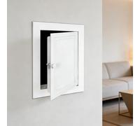 Trappe D'accès Au Plafond Blanche, Trappe De Visite Trappe D'accès Encastrée Pour Plomberie, Conception À Poignée Rotative, Porte D'inspection De Plomberie Pour Murs(13.7x21.6in(35x55) cm)