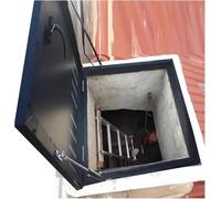 Trappe d'accès au toit avec vérin à gaz et poignée - Porte d'accès sécurisée au sous-sol - Parfait pour grenier et cave - Dimensions : 20 à 39 cm - Idéal pour la rénovation de la maison