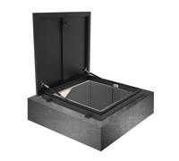 Trappe d'accès au Toit de Grande Taille, Porte antivol en Acier pour Trappe de Toit, Trappe d'entretien de Toit Robuste, puits de lumière avec poignée, Couvercle de Trappe d'accès et d'évacu