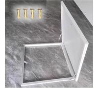 Trappe d'accès au toit en acier blanc 29,5 x 19,7 pouces - Porte de sécurité avec loquet à moraillon, revêtement en poudre galvanisé pour plus de durabilité, idéale pour un accès et un entre