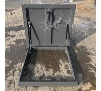Trappe d'accès au toit en acier galvanisé avec joint en caoutchouc, housse durable pour une installation facile et une étanchéité aux intempéries