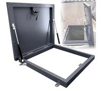 Trappe d'accès au toit en acier galvanisé avec vérin à gaz, trappe de terrasse résistante aux intempéries pour un entretien et une installation faciles