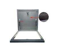 Trappe D'accès Au Toit En Acier Galvanisé Porte D'accès Au Toit Isolée Et Étanche Avec Serrure for L'accès Aux Combles Et L'entretien Des Toitures Des Bâtiments Commerciaux(80x95cm/31.5x37.4in)