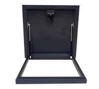 Trappe d'accès au toit en aluminium pour porte de ventilation hydraulique - Plaque de sécurité pour entrepôt grenier et lucarnes - 80 x 80 cm