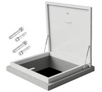 Trappe d'accès au toit étanche et lucarne, capacité de charge de 100 kg, 45 x 45 cm / 18x18in, panneau d'accès à ventilation pour grenier et sous-sol.