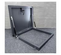 Trappe d'accès au toit facile à ouvrir - Couverture de porte d'accès carrée pour bâtiments industriels et entrepôts, fonte, 65 x 65 cm