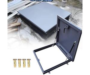 Trappe d'accès au toit, trappe de toit en acier galvanisé avec vérin à gaz pour un accès facile au grenier et au sous-sol