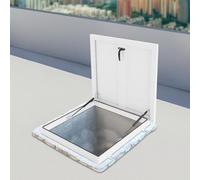 Trappe d'accès au Toit verrouillable en Alliage d'aluminium avec poignée. Couvercle de sécurité en Acier Durable pour puits de lumière. Solution d'accès au Plafond polyva