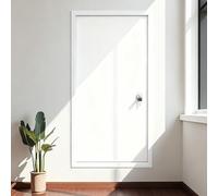 Trappe D'accès Aux Combles En Aluminium Robuste Avec Verrouillage À Clé, For Murs/plafonds, Dimensions : 12 x 16 po 36 48, Panneau Renforcé Acier Inoxydable(White,14x38in/36x97cm)