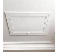 Trappe d'accès blanche pour mur/plafond, panneau de porte d'arbre de service, couvercle d'inspection en métal pour grenier/cuisine/salle de bain, portes d'accès électrique/plomberie(34x44in/86x112cm)