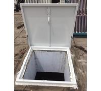 Trappe d'accès carrée étanche, 45 x 45 cm pour greniers, sous-sols et fenêtres de toit - Housse d'entretien durable pour drainage et accès d'inspection