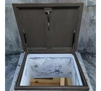 Trappe d'accès de toit robuste galvanisée pour ouverture de maintenance de toit avec ressort à gaz/kit de quincaillerie - Taille spéciale 50-100 cm et sécurisé