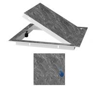 Trappe d'accès élégante aspect bois 25 x 25 cm / 9.8x9.8in - Panneau d'accès de toit à clic dissimulé pour une installation facile et une décoration moderne - Idéal pour la rénovation de la maison et