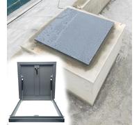 Trappe d'accès en acier galvanisé, couvercle rectangulaire durable pour toits plats, puits de lumière et caves à vin