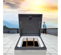 Trappe d'accès étanche pour toits plats 95 x 95 cm en acier avec joint en caoutchouc étanche pour toits inclinés