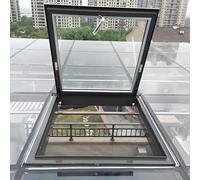 Trappe d'accès for fenêtre de toit, 1 pièce, en alliage d'aluminium durable et verre trempé for greniers, vérandas, etc.(60x60cm)