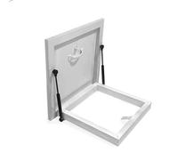 Trappe D'accès Isolée for Vide Sanitaire Fenêtre De Toit Trappe D'accès Verrouillable En Acier Avec Joint En Caoutchouc for La Ventilation Des Sous-sols Résidentiels(60x85cm/23.6x33.5in)