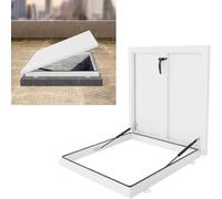 Trappe Daccès Métallique pour Toit - Couvercle étanche pour Lentretien des Combles, Fenêtre De Sécurité avec Joint en Caoutchouc, Regard De Toit Durable Inner-l X W 26x26in - 66x66cm