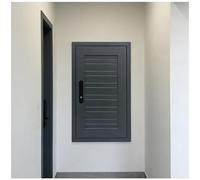 Trappe d'Accès Murale en Aluminium, Porte d'Inspection Insonorisée avec Serrure t Poignée, Panneau Double Couche pour Plomberie, Électricité et CVC(Gray,W20xH66cm)