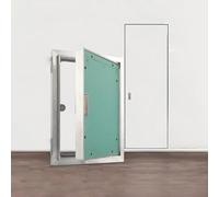 Trappe d'Accès pour Cloison Sèche Panneau de Gypse à Peindre Cadre en Aluminium Trappe de Maintenance Murale Invisible(W60xH95cm)