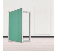 Trappe d'Accès pour Cloison Sèche, Porte d'Accès Murale en Plâtre Peignable avec Cadre en Aluminium, Panneau d'Inspection à Ouverture par Pression pour Plomberie, Électricité et CVC(W20xH31cm)