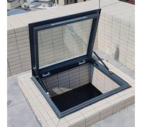 Trappe d'accès pour puits de lumière de toit 24 x 36 pouces, verre trempé, étanchéité optimale, idéale pour les vérandas et les sous-sols, ouverture de toit durable, conception écoénergétiqu