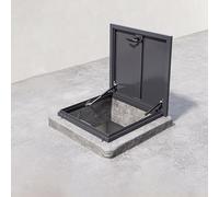 Trappe d'accès pour toit en acier 73,7 x 96,5 cm Porte lourde avec poignée pour un accès facile et un entretien commercial du toit et ouverture sécurisée du toit Solut