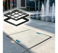Trappe D'accès Rectangulaire Invisible Pavés & Trappe Encastrée Carrelable | Accès Maintenance Équipement, S'intègre Parfaitement Avec Pierre Ou Carrelage, Forte Capacité De Charge Pour Usage Paysager