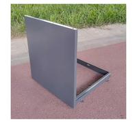 Trappe d'accès Ventilation Cave Tête Puits Aluminum Robuste et Durable Couvercle d'ouverture Secours Toit de Bibliothèque(80x80cm/2.62x2.62ft)