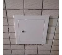 Trappe d'accès verrouillable en aluminium pour grenier, 91,4 x 91,4 cm, panneau encastré, trou de révision caché, porte de service de plomberie et câblage pour un accès facile