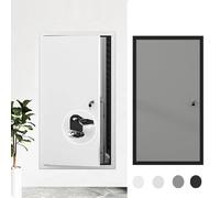 Trappe d'accès verrouillable en métal avec clé, Trappe d'accès dissimulée pour Mur et Plafond, Trappe d'inspection encastrée dissimulant Le câblage de plomberie (Gris, 95 x 100 cm)