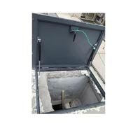 Trappe D'accès Verrouillable Et Robuste for Vide Sanitaire Construction En Acier Galvanisé, Durable Et Facile À Installer for Têtes De Puits Et Sous-sols.(90x85cm/35.4x33.5in)