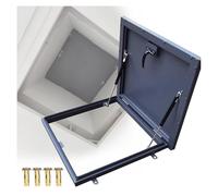 Trappe de cave carrée - Couvercle de remplacement pour issue de secours avec poignée verrouillable, panneau d'accès au grenier étanche à la pluie, dimensions sur mesure de 61 à 86 cm, revête