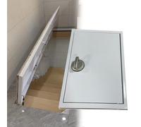 Trappe de plafond cachée manuelle pour accès au sous-sol et à la cave - Porte de sol dissimulée pour garage, chambre à coucher, garde-manger - Housse de vide encastrée (L 75 x l 45 cm)