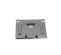 Trappe de pont coulissante carrée en acier inoxydable 316, 57 x 76 mm, montage encastré, polissage miroir élevé, loquet de verrouillage for bateau