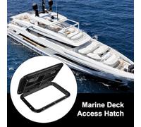 Trappe de Pont Marine, Écoutille d'Accès Rectangulaire pour Pont Maritime, Protection Étanche Marine Polyvalente pour Yacht, Camping-Car, Kayak et Navigation en Extérieur