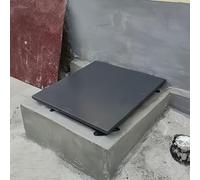 Trappe de pont rectangulaire robuste - Gris 50 cm - Trappe d'accès au toit relevable vers le haut pour la construction de bateaux, idéale pour un accès et une ventilation faciles