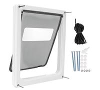 Trappe de porte pour animal Befied, grande taille, cadre télescopique, double entrée bidirectionnelle pour chien ou animal de compagnie