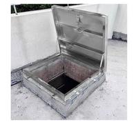 Trappe de Secours pour Toit - Légère, étanche et antirouille, pour espaces confinés, Regards, Caves et toitures, avec loquet et poignée (Dimensions intérieures : 65 x 70 cm/25,6 x 27,6 po)