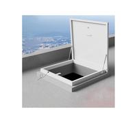 Trappe De Sécurité De Toit En Acier Galvanisé Trappe D'accès Au Toit for Entrepôts Et Greniers Porte De Sécurité En Acier Avec Serrure Robuste for Une Protection Antivol.(70x65cm/27.6x25.6in)