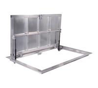 Trappe de sol 700 x 1400 mm P Trappe de visite Panneau d'accès Trappe d’accès Couvercle de regard pour cave et puits d'inspection 70 x 140 cm