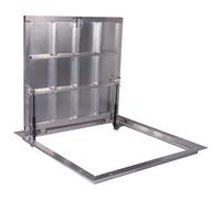 Trappe de sol 900 mm x 1000 P mm Trappe de visite Panneau d'accès Trappe d’accès Couvercle de regard pour cave et puits d'inspection 90 x 100 cm