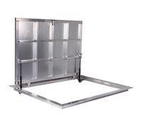 Trappe de sol 900 x 1300 mm P Trappe de visite Panneau d'accès Trappe d’accès Couvercle de regard pour cave et puits d'inspection 90 x 130 cm