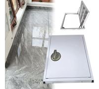 Trappe de sous-sol encastrée en acier robuste - Accès caché à la cave intérieure pour rénovation de la maison, abri tempête d'urgence - 101,6 x 68,6 cm