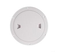 Trappe de substance antidérapante de 20,3 cm pour accès aux trous de main, pont ABS, port d'inspection étanche de qualité marine pour entretien de pont de yacht (blanc)