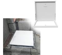 Trappe de Toit antivol pour Maison, Porte d'accès pour l'entretien d'un puits de lumière, Couvercle de Regard de 50 x 50 cm, Panneau de Ventilation de tête de puits, Panneau d'accès Durable